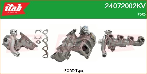 ITAB AUTOMOTIVE 24072002KV - Turbocompresseur, suralimentation cwaw.fr