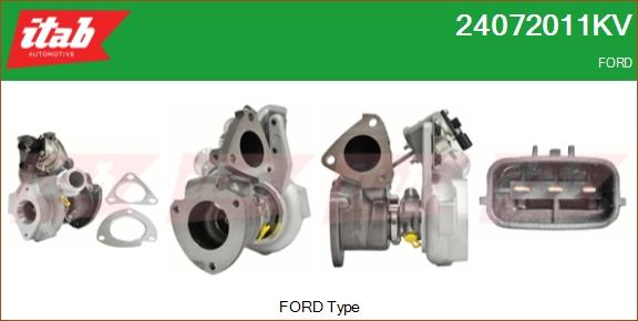 ITAB AUTOMOTIVE 24072011KV - Turbocompresseur, suralimentation cwaw.fr