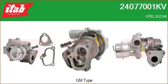 ITAB AUTOMOTIVE 24077001KV - Turbocompresseur, suralimentation cwaw.fr