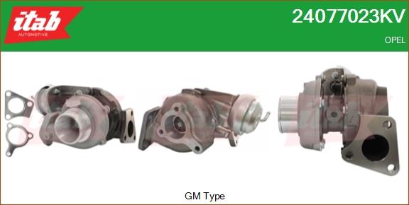 ITAB AUTOMOTIVE 24077023KV - Turbocompresseur, suralimentation cwaw.fr