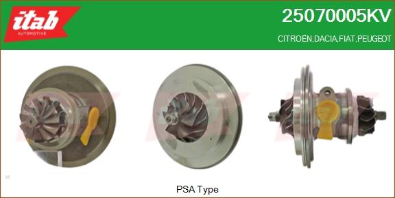 ITAB AUTOMOTIVE 25070005KV - Carter central, compresseur cwaw.fr