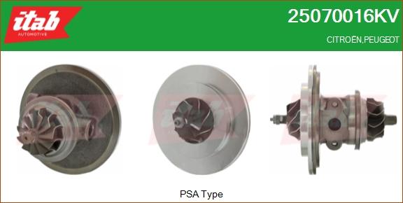 ITAB AUTOMOTIVE 25070016KV - Carter central, compresseur cwaw.fr