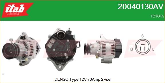 ITAB AUTOMOTIVE 20040130AV - Alternateur cwaw.fr