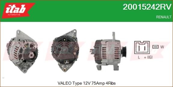 ITAB AUTOMOTIVE 20015242RV - Alternateur cwaw.fr