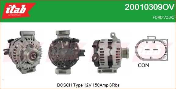 ITAB AUTOMOTIVE 20010309OV - Alternateur cwaw.fr