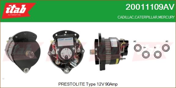 ITAB AUTOMOTIVE 20011109AV - Alternateur cwaw.fr