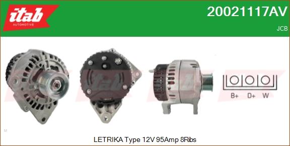 ITAB AUTOMOTIVE 20021117AV - Alternateur cwaw.fr