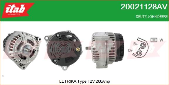 ITAB AUTOMOTIVE 20021128AV - Alternateur cwaw.fr