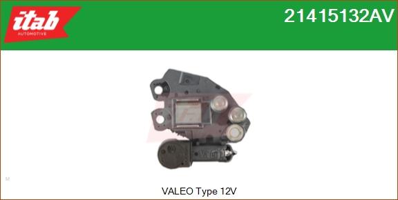 ITAB AUTOMOTIVE 21415132AV - Régulateur d'alternateur cwaw.fr