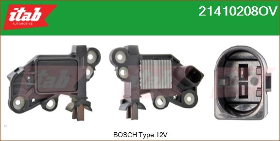 ITAB AUTOMOTIVE 21410208OV - Régulateur d'alternateur cwaw.fr