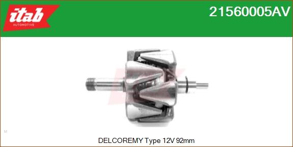 ITAB AUTOMOTIVE 21560005AV - Rotor, alternateur cwaw.fr