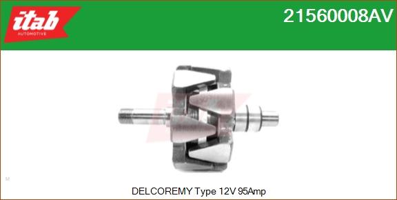 ITAB AUTOMOTIVE 21560008AV - Rotor, alternateur cwaw.fr