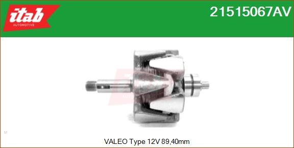 ITAB AUTOMOTIVE 21515067AV - Rotor, alternateur cwaw.fr