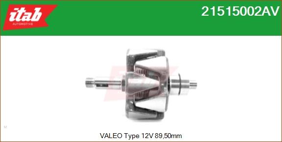 ITAB AUTOMOTIVE 21515002AV - Rotor, alternateur cwaw.fr