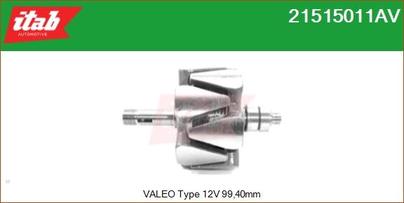 ITAB AUTOMOTIVE 21515011AV - Rotor, alternateur cwaw.fr