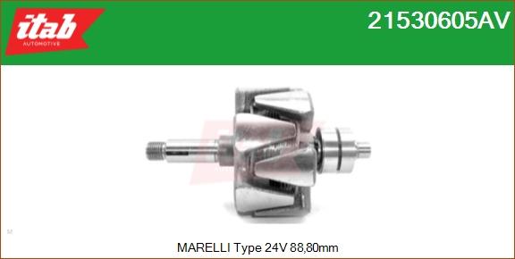 ITAB AUTOMOTIVE 21530605AV - Rotor, alternateur cwaw.fr