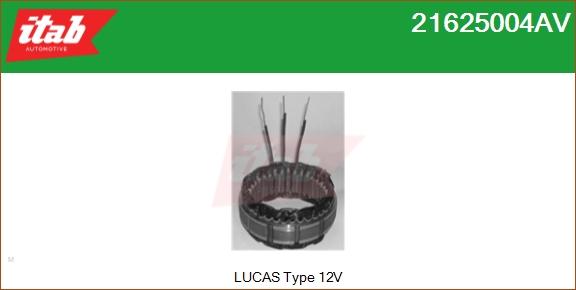 ITAB AUTOMOTIVE 21625004AV - Stator, alternateur cwaw.fr