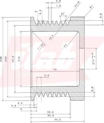 ITAB AUTOMOTIVE 21110927AV - Poulie, alternateur cwaw.fr