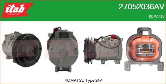 ITAB AUTOMOTIVE 27052036AV - Compresseur, climatisation cwaw.fr