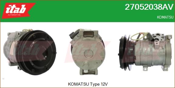 ITAB AUTOMOTIVE 27052038AV - Compresseur, climatisation cwaw.fr