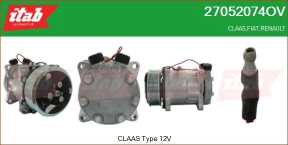 ITAB AUTOMOTIVE 27052074OV - Compresseur, climatisation cwaw.fr