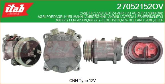 ITAB AUTOMOTIVE 27052152OV - Compresseur, climatisation cwaw.fr