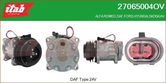 ITAB AUTOMOTIVE 27065004OV - Compresseur, climatisation cwaw.fr