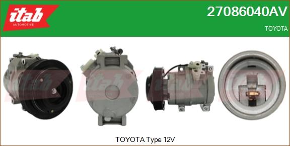 ITAB AUTOMOTIVE 27086040AV - Compresseur, climatisation cwaw.fr