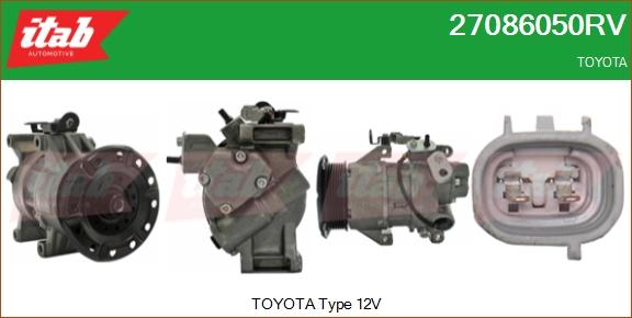 ITAB AUTOMOTIVE 27086050RV - Compresseur, climatisation cwaw.fr