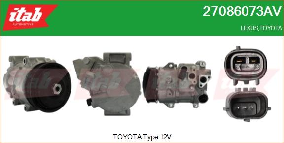 ITAB AUTOMOTIVE 27086073AV - Compresseur, climatisation cwaw.fr