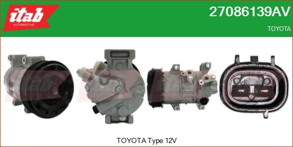 ITAB AUTOMOTIVE 27086139AV - Compresseur, climatisation cwaw.fr