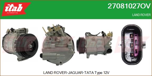 ITAB AUTOMOTIVE 27081027OV - Compresseur, climatisation cwaw.fr