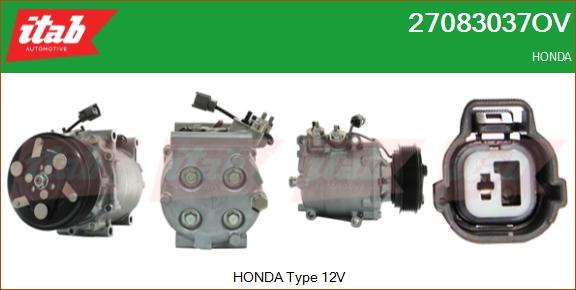 ITAB AUTOMOTIVE 27083037OV - Compresseur, climatisation cwaw.fr