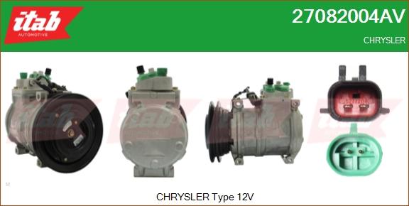 ITAB AUTOMOTIVE 27082004AV - Compresseur, climatisation cwaw.fr