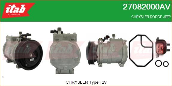 ITAB AUTOMOTIVE 27082000AV - Compresseur, climatisation cwaw.fr