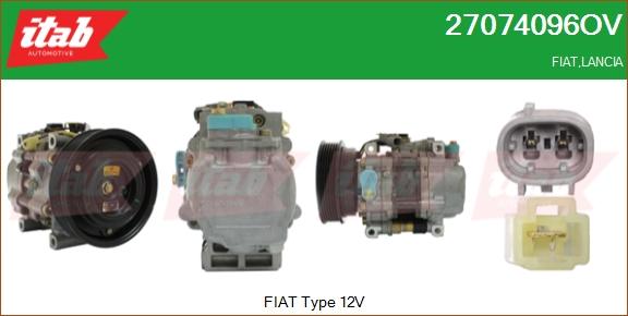 ITAB AUTOMOTIVE 27074096OV - Compresseur, climatisation cwaw.fr