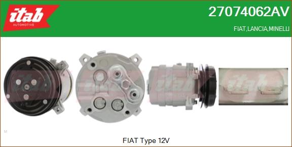 ITAB AUTOMOTIVE 27074062AV - Compresseur, climatisation cwaw.fr