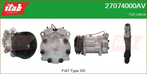 ITAB AUTOMOTIVE 27074000AV - Compresseur, climatisation cwaw.fr