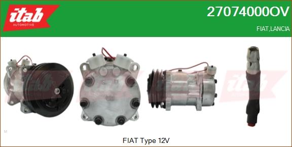 ITAB AUTOMOTIVE 27074000OV - Compresseur, climatisation cwaw.fr