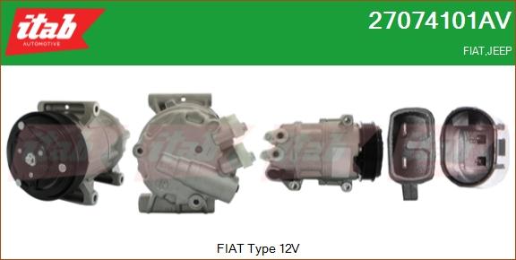 ITAB AUTOMOTIVE 27074101AV - Compresseur, climatisation cwaw.fr