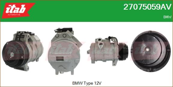 ITAB AUTOMOTIVE 27075059AV - Compresseur, climatisation cwaw.fr