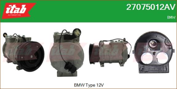 ITAB AUTOMOTIVE 27075012AV - Compresseur, climatisation cwaw.fr