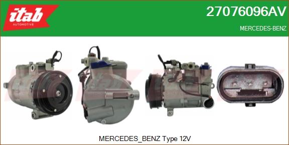 ITAB AUTOMOTIVE 27076096AV - Compresseur, climatisation cwaw.fr