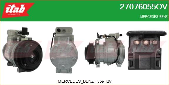 ITAB AUTOMOTIVE 27076055OV - Compresseur, climatisation cwaw.fr