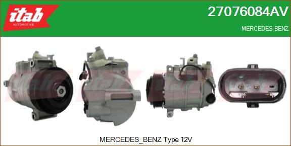 ITAB AUTOMOTIVE 27076084AV - Compresseur, climatisation cwaw.fr