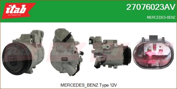 ITAB AUTOMOTIVE 27076023AV - Compresseur, climatisation cwaw.fr