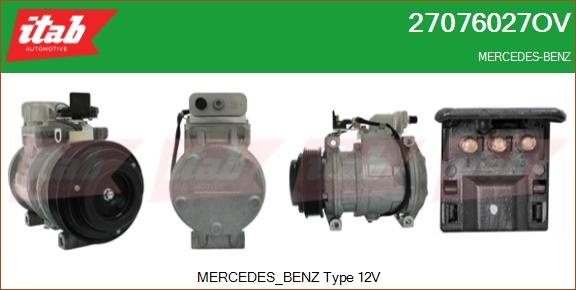 ITAB AUTOMOTIVE 27076027OV - Compresseur, climatisation cwaw.fr