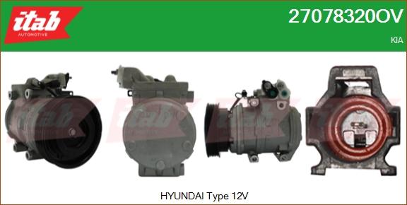 ITAB AUTOMOTIVE 27078320OV - Compresseur, climatisation cwaw.fr