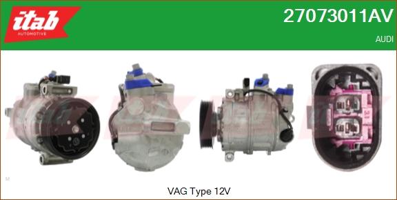 ITAB AUTOMOTIVE 27073011AV - Compresseur, climatisation cwaw.fr