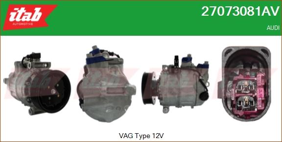 ITAB AUTOMOTIVE 27073081AV - Compresseur, climatisation cwaw.fr